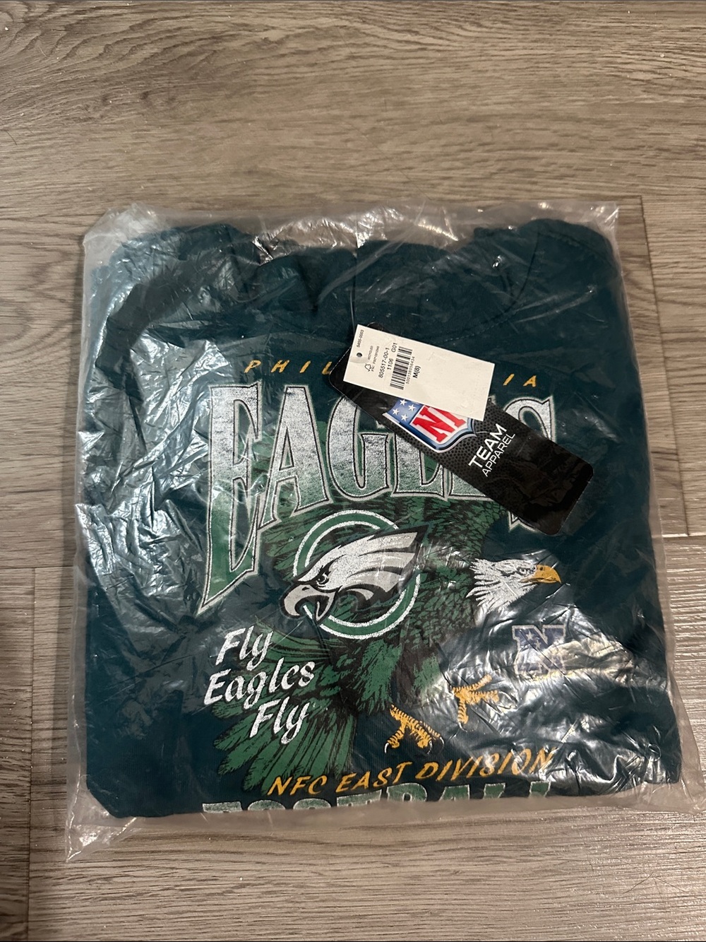 NFL Philadelphia Eagles Teal Graphic Hoodie with Team Logo